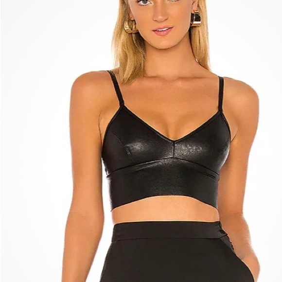 Tops - Vegan Leather Bralette